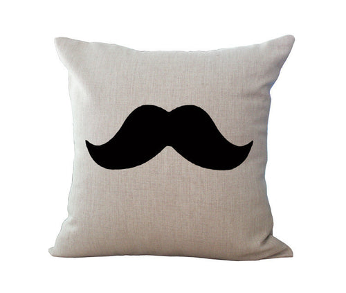 Moustache Pillow Case