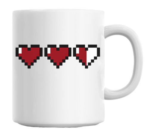 8-Bit Hearts Mug
