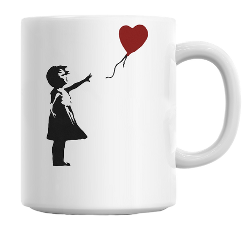 Banksy Balloon Girl Mug