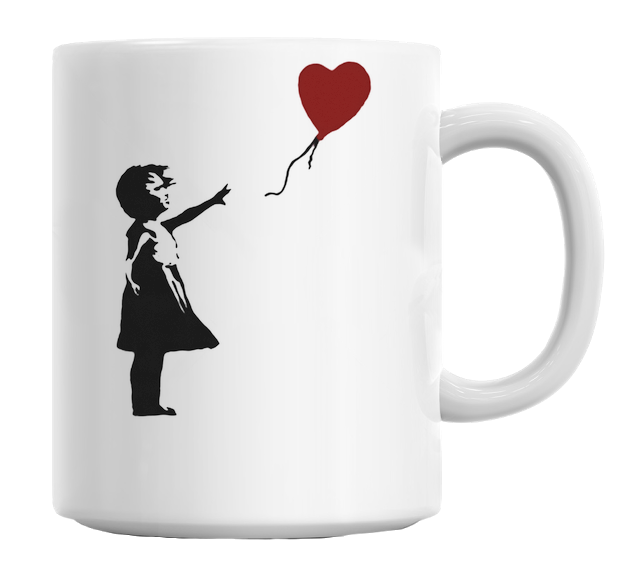Banksy Balloon Girl Mug