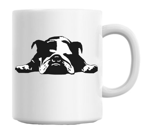 Bulldog Stencil Mug