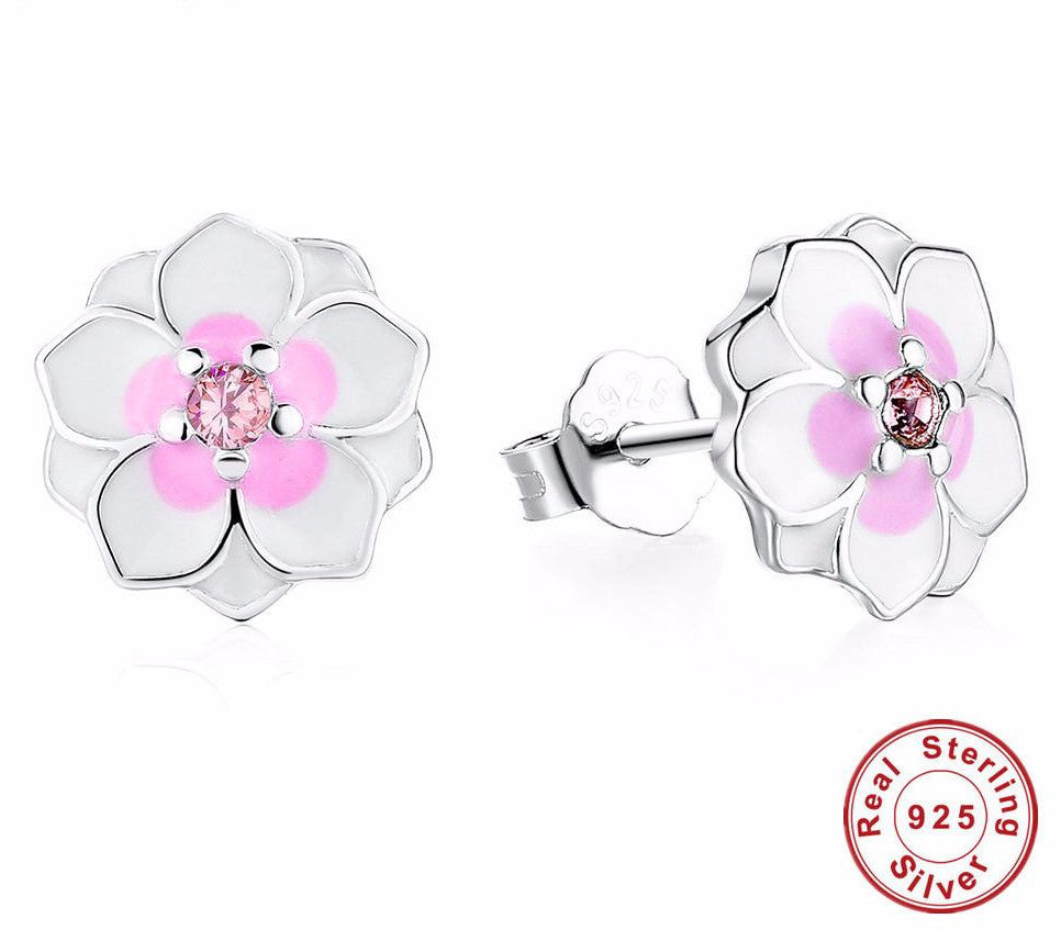 Cherry Bloom Stud Earrings